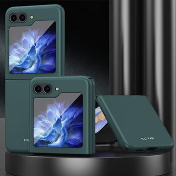 Samsung Galaxy Z Flip5 Gummibelagt Plastik Cover - Grøn