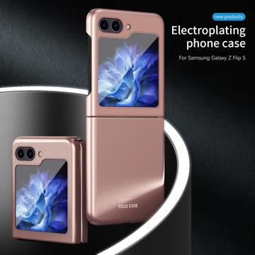 Samsung Galaxy Z Flip5 Gummibelagt Plastik Cover - Grøn