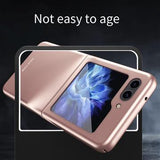 Samsung Galaxy Z Flip5 Gummibelagt Plastik Cover - Grøn