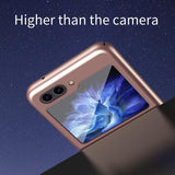Samsung Galaxy Z Flip5 Gummibelagt Plastik Cover - Grøn