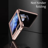 Samsung Galaxy Z Flip5 Gummibelagt Plastik Cover - Grøn