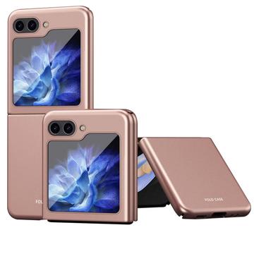 Samsung Galaxy Z Flip5 Gummibelagt Plastik Cover - Rødguld