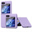 Samsung Galaxy Z Flip5 Gummibelagt Plastik Cover - Lilla
