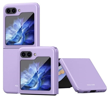 Samsung Galaxy Z Flip5 Gummibelagt Plastik Cover - Lilla