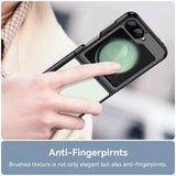 Samsung Galaxy Z Flip6/Z Flip7 FE Anti-Shock Hybrid Cover - Sort