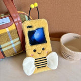 Samsung Galaxy Z Flip6/Z Flip7 FE Bi-mønster plys TPU cover - Gul