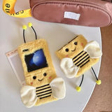 Samsung Galaxy Z Flip6/Z Flip7 FE Bi-mønster plys TPU cover - Gul
