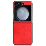 Samsung Galaxy Z Flip6/Z Flip7 FE Belagt Plastikcover - Rød