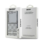 Samsung Galaxy Z Flip6/Z Flip7 FE DKNY Ternet Mønster og Stribe Cover - Beige
