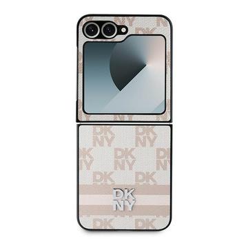 Samsung Galaxy Z Flip6/Z Flip7 FE DKNY Ternet Mønster og Stribe Cover - Pink