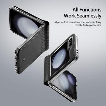 Samsung Galaxy Z Flip6/Z Flip7 FE Dux Ducis Bril Flip Cover - Sort