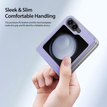 Samsung Galaxy Z Flip6/Z Flip7 FE Dux Ducis Bril Flip Cover - Lilla