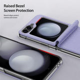 Samsung Galaxy Z Flip6/Z Flip7 FE Dux Ducis Bril Flip Cover - Lilla