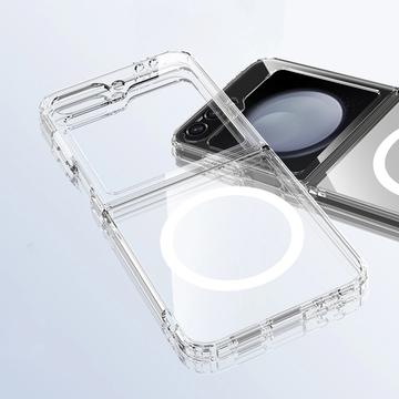 Samsung Galaxy Z Flip6/Flip7 FE Tech-Protect Flexair Magnetisk Hybrid Cover - Gennemsigtig