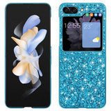 Samsung Galaxy Z Flip6/Z Flip7 FE Glitter Series Hybrid Cover - Blå