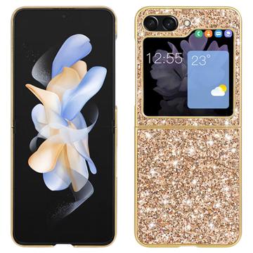 Samsung Galaxy Z Flip6/Z Flip7 FE Glitter Series Hybrid Cover - Guld