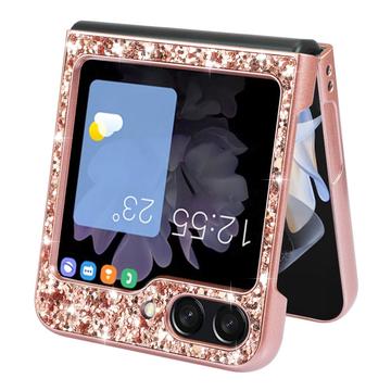 Samsung Galaxy Z Flip6/Z Flip7 FE Glitter Series Hybrid Cover - Guld