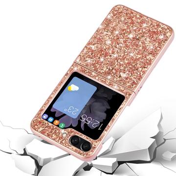 Samsung Galaxy Z Flip6/Z Flip7 FE Glitter Series Hybrid Cover - Guld