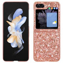 Samsung Galaxy Z Flip6/Z Flip7 FE Glitter Series Hybrid Cover - Rødguld