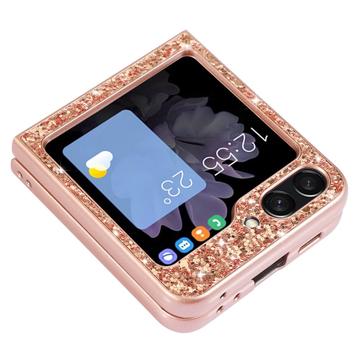 Samsung Galaxy Z Flip6/Z Flip7 FE Glitter Series Hybrid Cover - Sølv