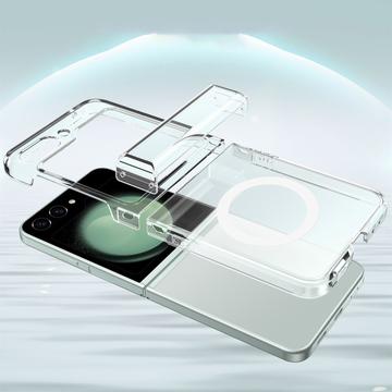 Samsung Galaxy Z Flip6/Z Flip7 FE Hybrid Cover - MagSafe Kompatibel - Gennemsigtig