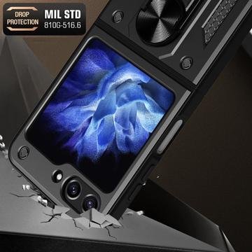 Samsung Galaxy Z Flip6/Z Flip7 FE Hybrid Cover med Ring Holder - Rød