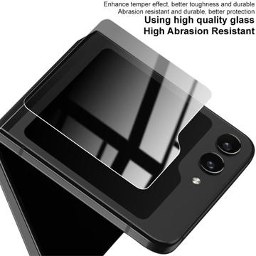 Samsung Galaxy Z Flip6/Z Flip7 FE Imak Privacy Full Cover Skærmbeskyttelse Hærdet Glas - 9H