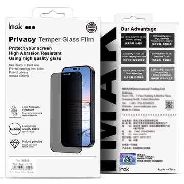Samsung Galaxy Z Flip6/Z Flip7 FE Imak Privacy Full Cover Skærmbeskyttelse Hærdet Glas - 9H