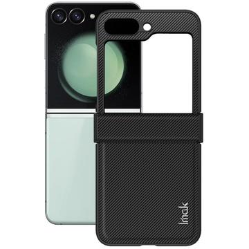 Samsung Galaxy Z Flip6/Z Flip7 FE Imak Ruiyi Hybrid Cover - Karbonfiber - Sort