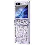 Samsung Galaxy Z Flip6/Z Flip7 FE Mechanical Legend Galvaniseret plastik cover - Lilla