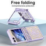 Samsung Galaxy Z Flip6/Z Flip7 FE Mechanical Legend Galvaniseret plastik cover - Lilla