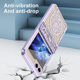 Samsung Galaxy Z Flip6/Z Flip7 FE Mechanical Legend Galvaniseret plastik cover - Lilla