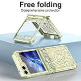 Samsung Galaxy Z Flip6/Z Flip7 FE Mechanical Legend Galvaniseret plastik cover - Grøn