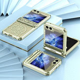 Samsung Galaxy Z Flip6/Z Flip7 FE Mechanical Legend Galvaniseret plastik cover - Grøn
