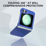 Samsung Galaxy Z Flip6/Z Flip7 FE Plastik Cover - Blå