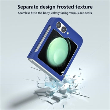 Samsung Galaxy Z Flip6/Z Flip7 FE Plastik Cover - Blå