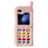 Samsung Galaxy Z Flip6/Z Flip7 FE Retro plys cover med broderede skivetaster - Pink