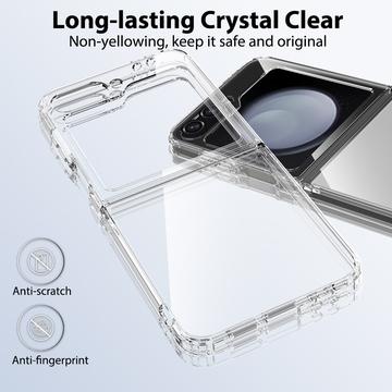 Samsung Galaxy Z Flip6/Z Flip7 FE Ridsefast Hybrid Cover - Gennemsigtig