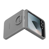 Samsung Galaxy Z Flip6 Silikone Cover med Ring EF-PF741TJEGWW - Grå