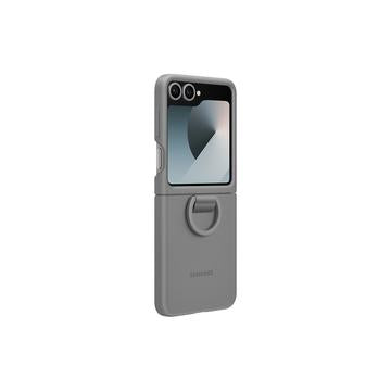 Samsung Galaxy Z Flip6 Silikone Cover med Ring EF-PF741TJEGWW - Grå