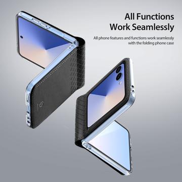 Samsung Galaxy Z Flip7 Dux Ducis Bril Flip Cover - Sort