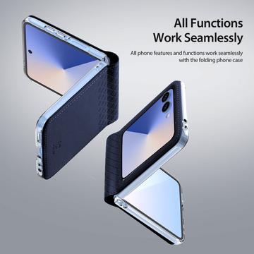 Samsung Galaxy Z Flip7 Dux Ducis Bril Flip Cover - Blå