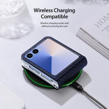 Samsung Galaxy Z Flip7 Dux Ducis Bril Flip Cover - Blå