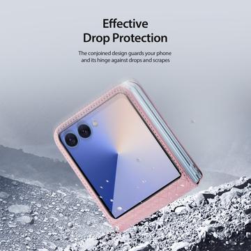 Samsung Galaxy Z Flip7 Dux Ducis Bril Flip Cover - Pink