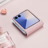 Samsung Galaxy Z Flip7 Dux Ducis Bril Flip Cover - Pink