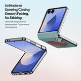 Samsung Galaxy Z Flip7 Dux Ducis Luvy cover med fingerring/håndrem - himmelblå / hjerte