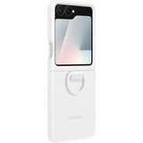 Samsung Galaxy Z Flip7 FE Silikone Cover med Ring EF-PF741TWEGWW - Hvid