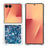Samsung Galaxy Z Flip7 Glitter Quicksand TPU Cover - Blå hjerter