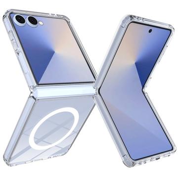 Samsung Galaxy Z Flip7 Hybrid Cover - MagSafe Kompatibel - Gennemsigtig