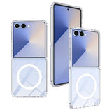 Samsung Galaxy Z Flip7 Hybrid Cover - MagSafe Kompatibel - Gennemsigtig